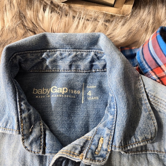 Cat & Jack/Baby Gap Button down Tops sz 4T/4/5T - Picture 3 of 3